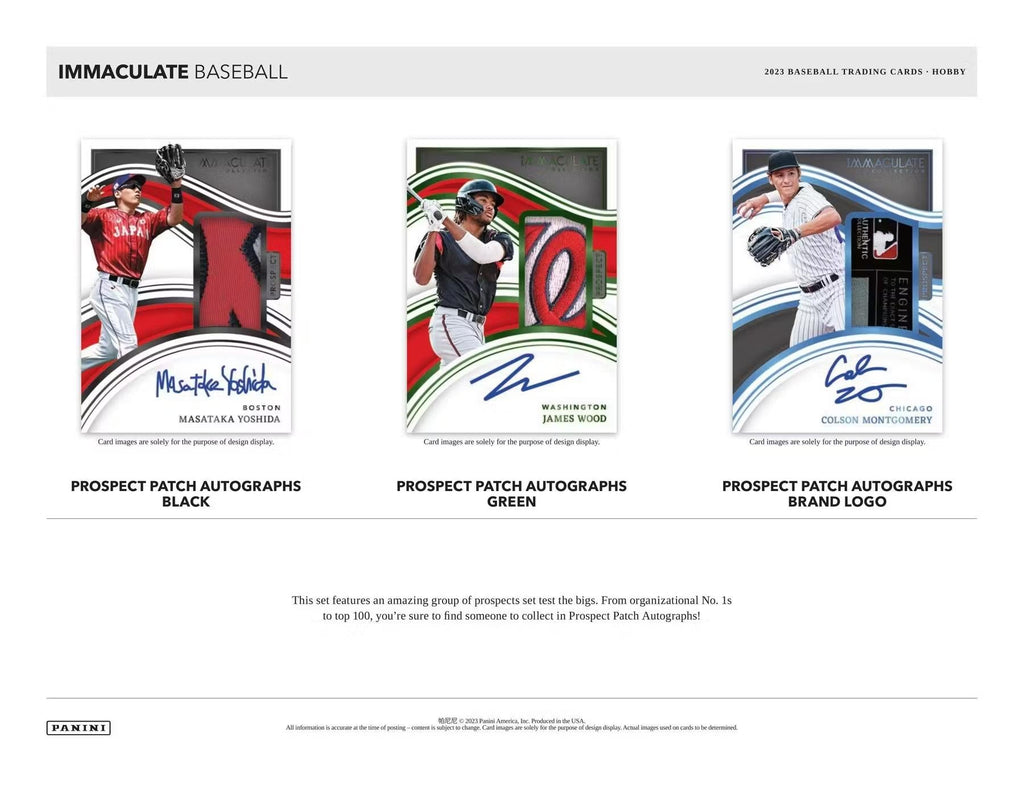 2023 Panini Immaculate Baseball Hobby Box - Todaro