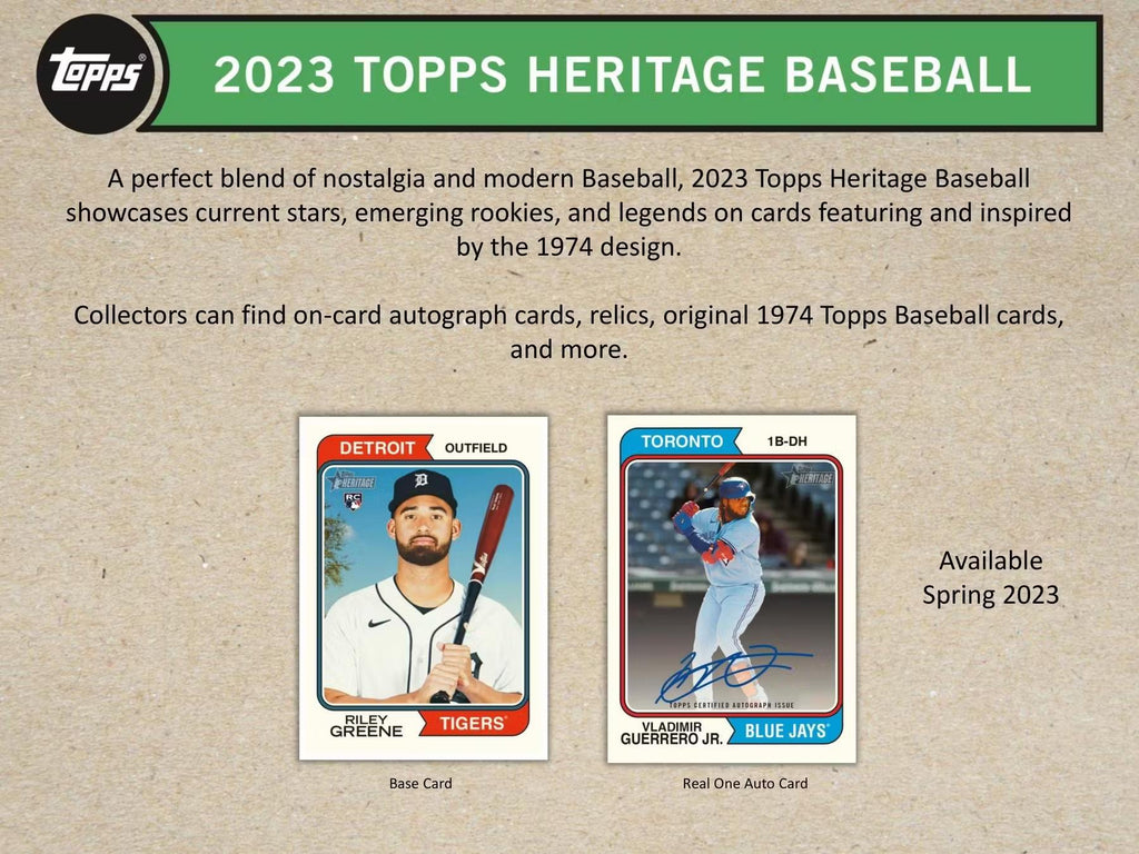 2023 Topps Heritage Baseball Hanger Box - Todaro