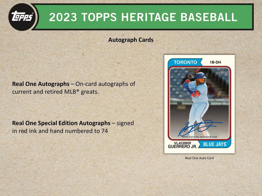 2023 Topps Heritage Baseball Hanger Box - Todaro
