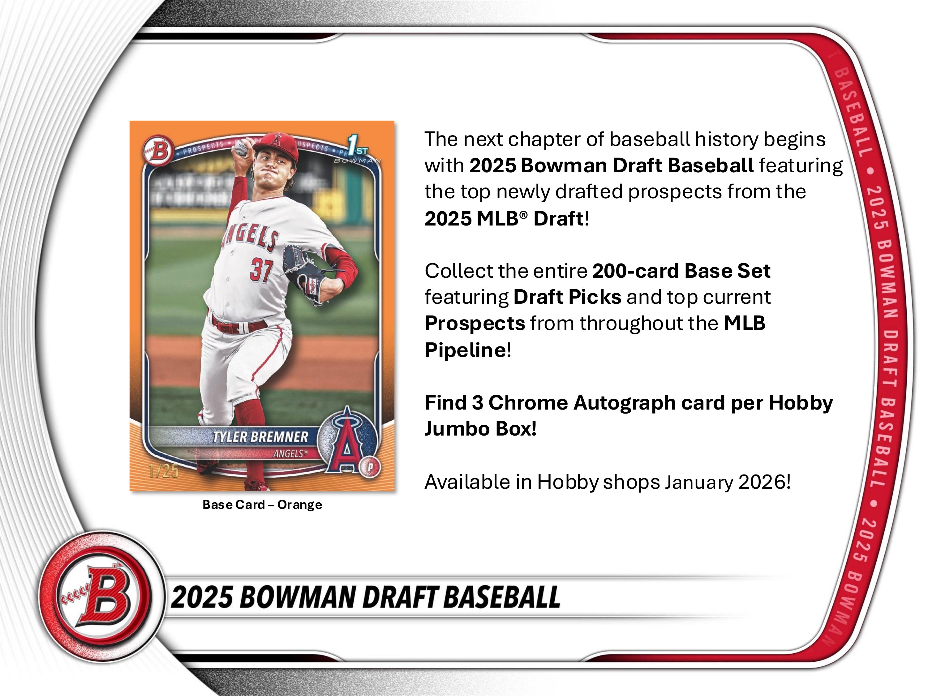 2025 Bowman Draft Baseball Hobby Jumbo Box - Todaro